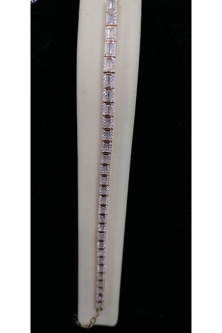 Baget Rose Bileklik 925 Ayar Gümüş