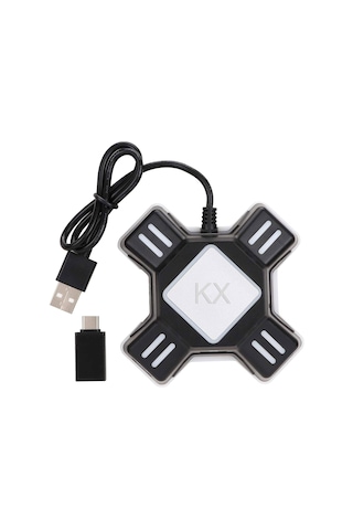 Vkemall Oyun Kolu Dönüştürücü, Switch/xbox/ps5/ps4/ps3 İçin Klavye Fareye Çevirici, Gecikmesiz, Usb Kablolu, Plug & Play, Hassas Kontrol Aksesuarı