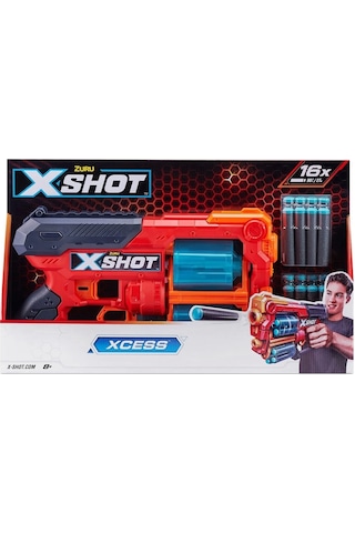 36737 Zuru X Shot Sünger Atan Excel-xcess 16 Mermili Silah