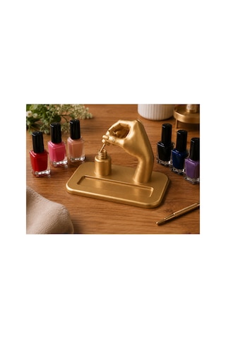 Oje Süren El Figürlü Kartvizitlik Nail Art Güzellik Salonu Masaüstü Kart Tutucu 3d Baskı