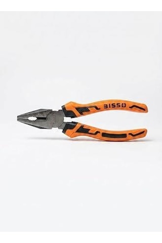 Bısso 1. Kalite Profesyonel Kombinasyon Pensesi 7 İnç 180 Mm - Yüksek Kalite Krom Vanadyum Çelik Cr-v , Ergonomik İzoleli Sap, Ağır Hizmet Tipi Tel Kesici Ve Genel Amaçlı El Aleti