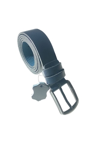 Efluce Erkek Hakiki Deri Kemer 4cm Lacivert
