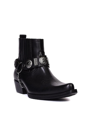 Footcourt Siyah Erkek Kovboy Botu (New York)