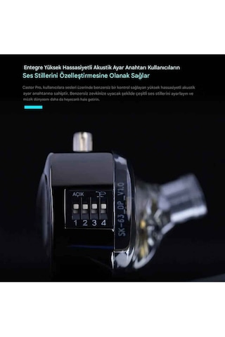 Kz Castor Pro Harman Versiyon 2dd Iem Kulak Içi Kulaklık Mikrofonlu Castor Pro