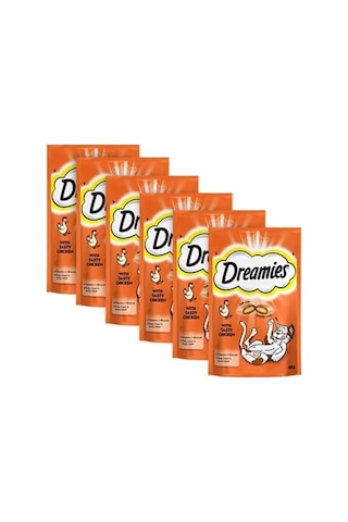 Dreamies Dreamıes Tavuklu Kedı Odulu Maması 60 Gr X 6 Adet