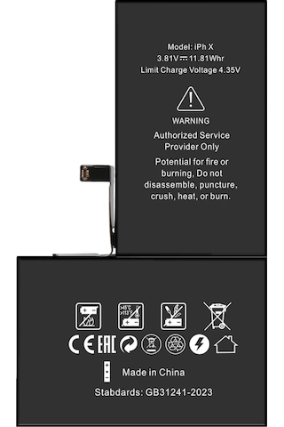 Apple Uyumlu iPhone X  3100 mAh Süper Batarya