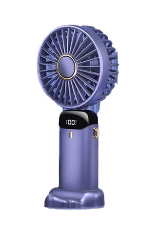 Taşınabilir El Fanı Ofis Masaüstü Çok Fonksiyonlu Katlanır Çift Başlı Küçük Fan, Boyun Ipi Pe51c3 Var Ayaklı Mor 5 Adetten Az
