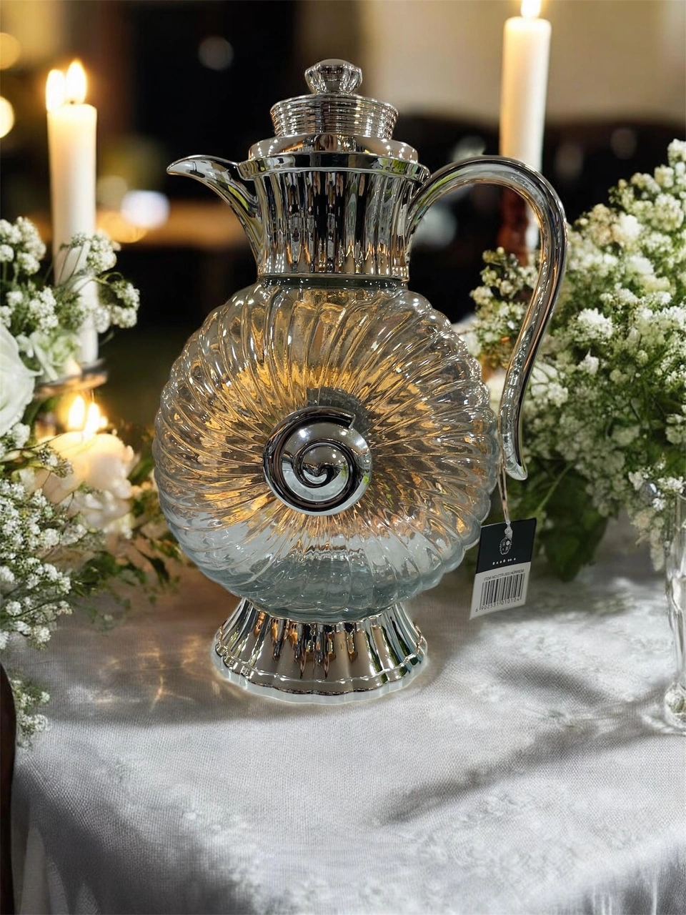 Royking Hürrem Sürahi Şerbetlik 1.8 Litre Gümüş