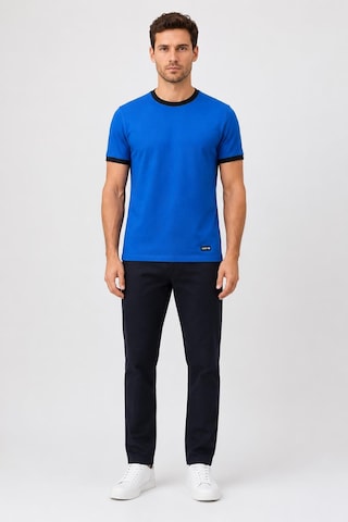 Alexandergardi Yaka Detaylı T-shirt Mavi