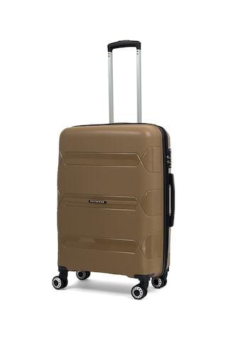 Lucas Polipropilen Kırılmaz Valiz, Orta Boy Gold