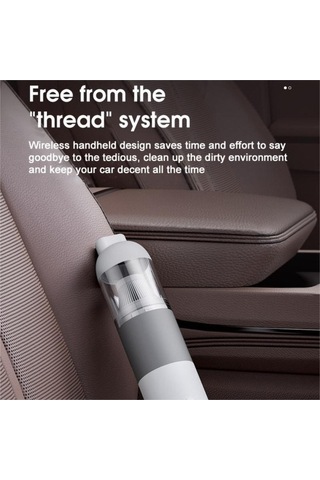 Maoyaya V01 Toz Toplayıcı Süpürgesi Siyah Şarj Kablosuz El Edilebilir Araç Db Siyah