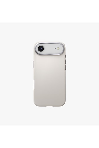 Apple Uyumlu iPhone 17 Air Kılıf Lyden Vegan Deri Kaplama İnovatif Görünüm Magsafe Premium Kapak Gri