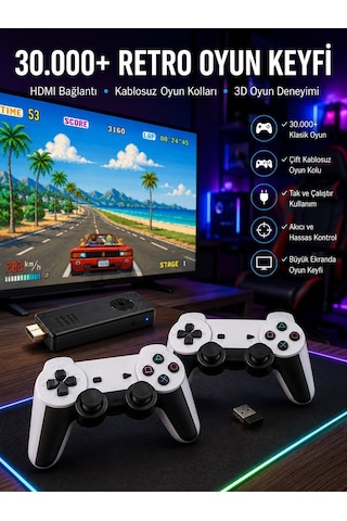 Joystick Çift Kollu Oyun Kolu Retro Oyun Yüksek Çözünürlüklü 3d Game Yeni Nesil 63739527