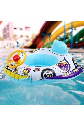 Ganzhoushop Yüzme Tekne Şamandıra Renkli Bebek Koltuğu Suntek Çoklu Bebek Ud Çok Renkli