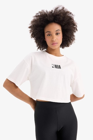 DeFactoFit NBA Wordmark Oversize Geniş Kalıp Bisiklet Yaka Nakış Baskı Sporcu Kısa Kollu Tişört D8799AX25SPER105