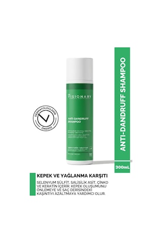 The Visionary Dandruff Kepek ve Yağlanma Karşıtı Şampuan 300 ML