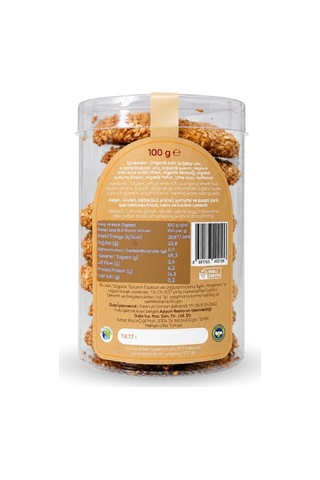 Organik Tahinli Susamlı Kurabiye 100g