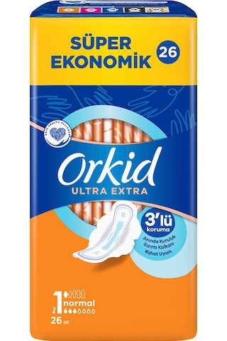 Orkid Ultra Süper Ekonomik Hijyenik Ped Normal 26'lı