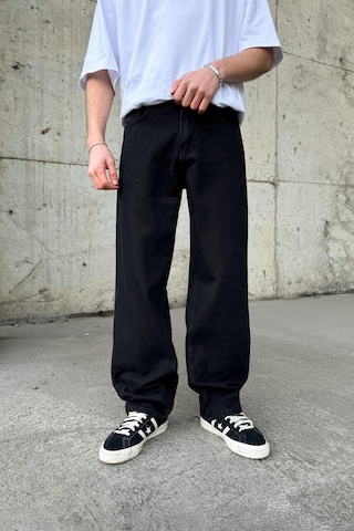 Flaw Basic Yıkamalı Regular Jean Siyah Siyah