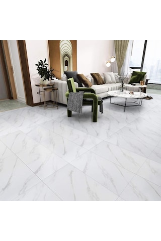 6 Adet 30cmx60cm Yapışkanlı Floor Pvc Panel 803 Yer Zemin Kaplama Paneli Arkası Kauçuklu