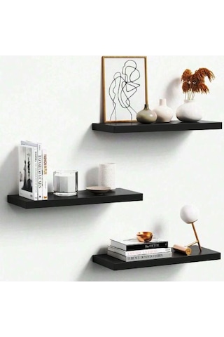 Winflex Antrasit Dekoratif 3 Lü Raf Seti