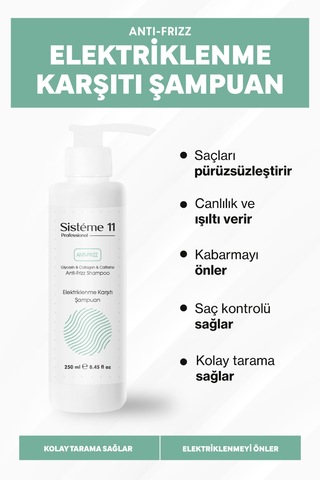 Sisteme 11 Elektriklenme Karşıtı Şampuan 250 Ml