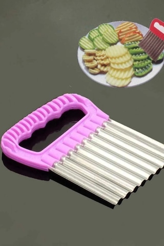 Şekilli Patates Cips Dilimleyici Tırtıklı Kesici Doğrayıcı