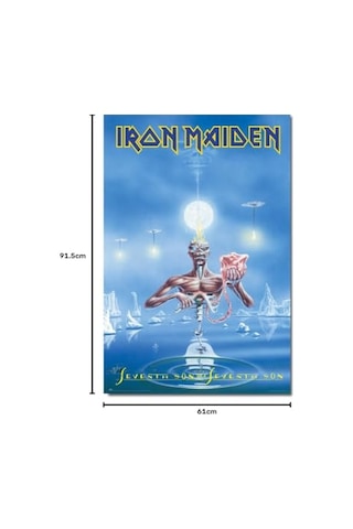 Grupo Erik Heavy Metal Poster - Iron Maiden Poster Seventh Son Of A Seventh Son - Dekorasyon Oturma Odası Veya Yatak Od