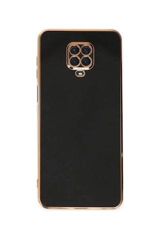 Jenerik Xiaomi Redmi Note 9 Pro Kılıf Volet Silikon - Siyah