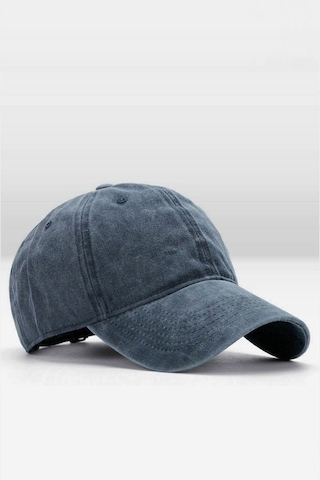 Külah Erkek Eskitme Şapka Yazlık Outdoor Kep Kasket-Lacivert-Lacivert-Standart
