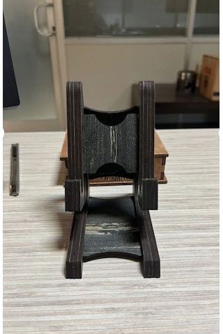 Ahşap Masaüstü Telefon Standı Ve Telefon Tutucu