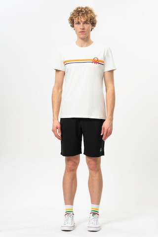 Benetton Bnt-m20478-23y Erkek T-shirt BNT-M20478-R0198 Beyaz