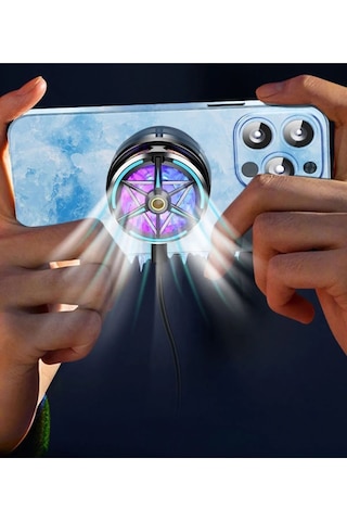 Aliminyum Destekli Pubg Gaming Soğutucu Mıknatıslı Cep Telefon Sessiz Soğutma Fanı Radyatör Soğutucu
