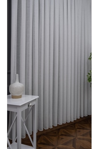 Evdepo Home Kullanıma Hazır Keten Tül Perde (540660856)