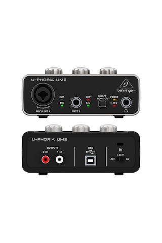 Behringer Um2 Ev Kayıt için Xenyx Preamfili Harici Ses Kartı