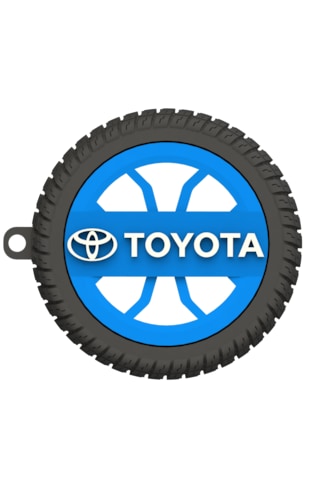 Toyota Uyumlu Özel Tasarım Anahtarlık - Premium Hafif Ve Dayanıklı Mavi