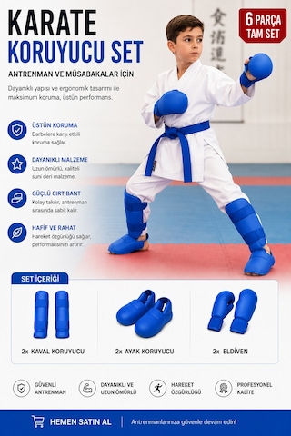 Voltrike Karate Seti Mavi Çok Renkli