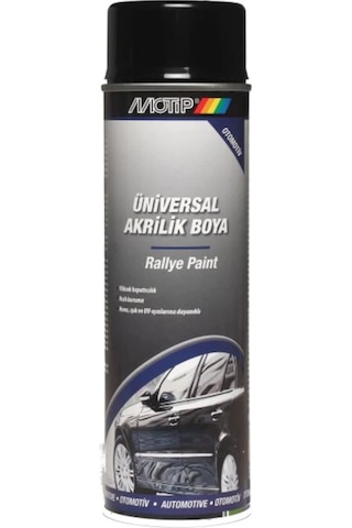 Motip Mat Siyah Üniversal Akrilik Sprey Boya 500Ml