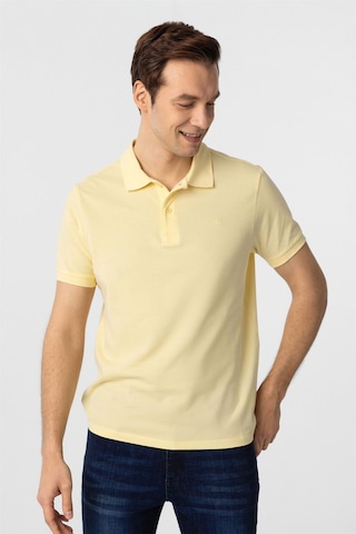 Süvari Sarı Slim Fit Düz Polo Yaka Tişört