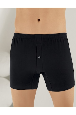 Şahinler Me010 6 Lı Paket Penye Erkek Boxer Siyah