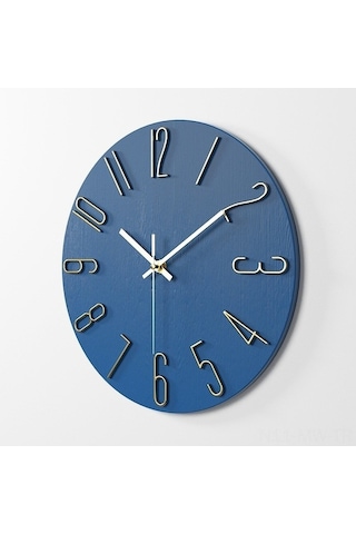 Trendooze Ve Şık Saati Oturma Odası Modern Duvar Dekoru Dayanıklı Beyaz Beyaz 30cm - Fc Beyaz