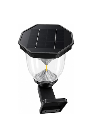 Dpa 7w Amber Işın Duvar Aplik Solar Led Güneş Enerjili Şarjlı Armatür Lamba 2000k 190lm Ip65