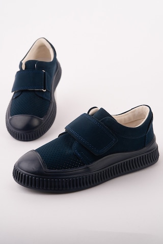 Muggo Rony Cırtlı Delikli Günlük Nefes Alabilen Unisex Çocuk Sneaker Spor Ayakkabı Lacivert