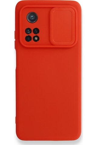 Nettech Xiaomi Mi 10T Uyumlu Kızaklı Kamera Korumalı Arka Koruma Kılıf - Lila Lila