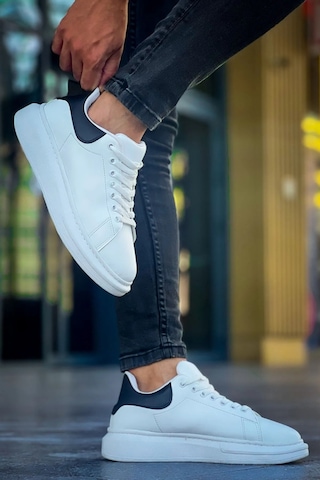 Luis A Costa Lc101 Beyaz Arka Siyah Bağcıklı Erkek Ayakkabı Renkli