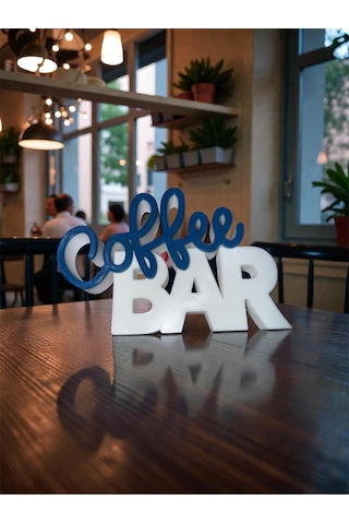 Altın Coffee Bar Dekoratif Biblo - Kahve Köşenize Sıcaklık Katan Samimi Aksesuar