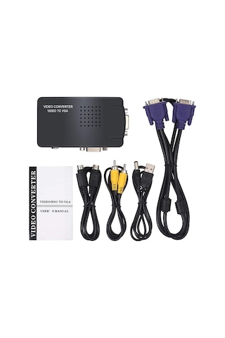 Aghbilgisayar Video To Vga Converter Rca Kompozit Av S-Video - Vga Dönüştürücü