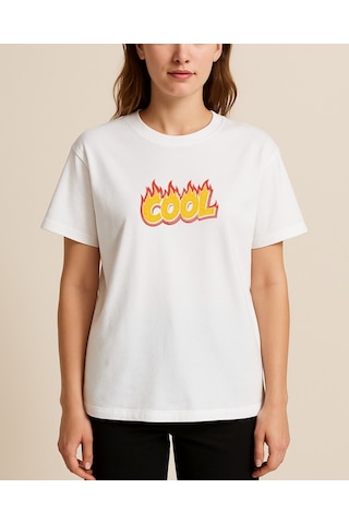 Hugo Boss Cool Baskılı T-shirt Beyaz