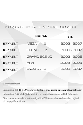 Renault Megane 2 için Dış Kapı Kolu Anahtar Deliği Kapağı-SOL Tar