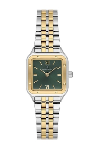 Daniel Klein Dke.1.10869-5 Kare Kadran Metal Kordon Metal Kasa 3 Atm Suya Dayanıklı Metalik-altın Renk Kadın Kol Saati Gümüş - Altın